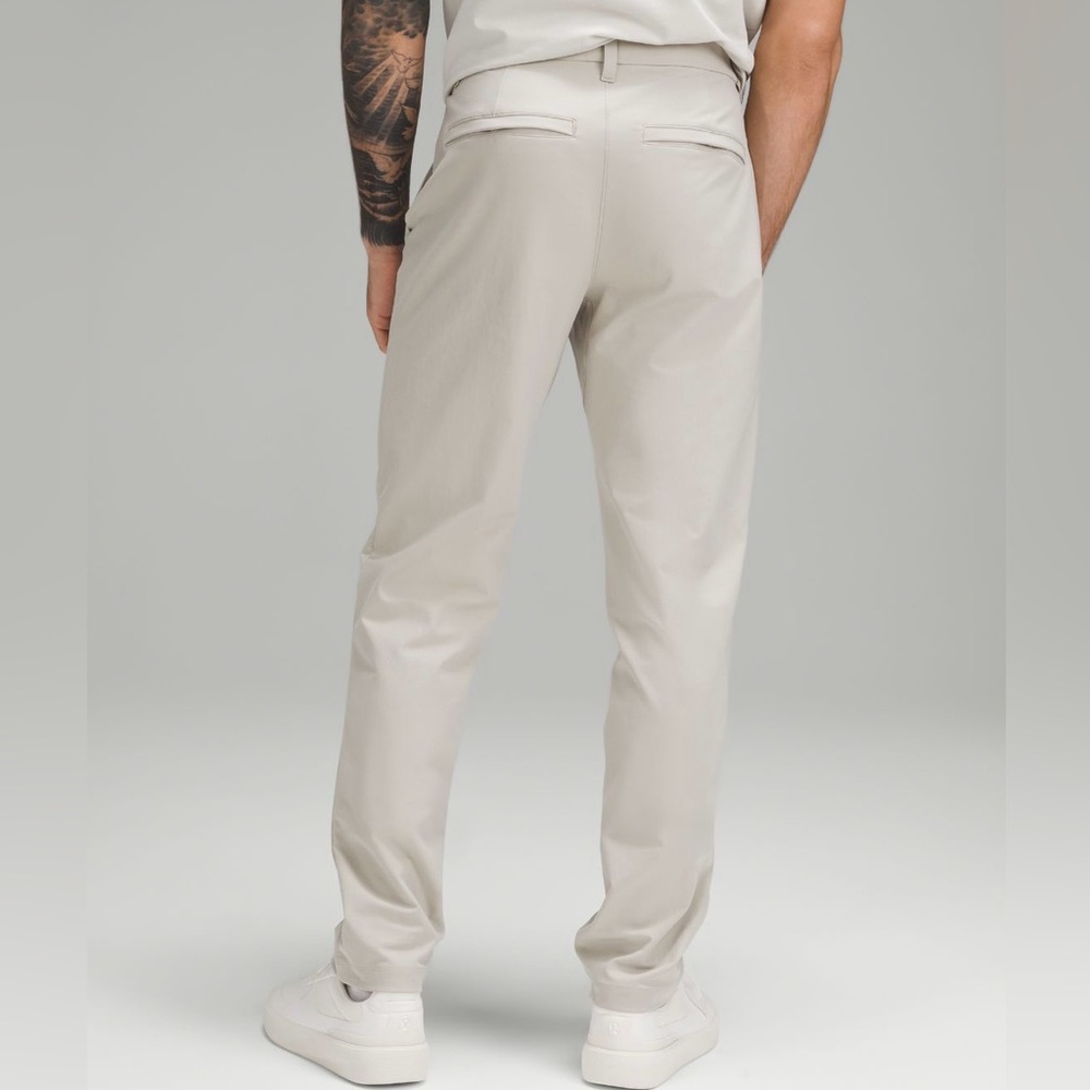 Lululemon ABC Pants in color Raw Linen size 36 - Picture 4 of 10